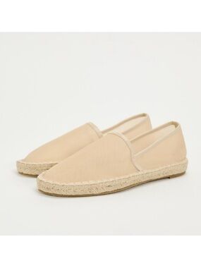 Zara Sheer Mesh Espadrille Slip-Ons - European size 40
